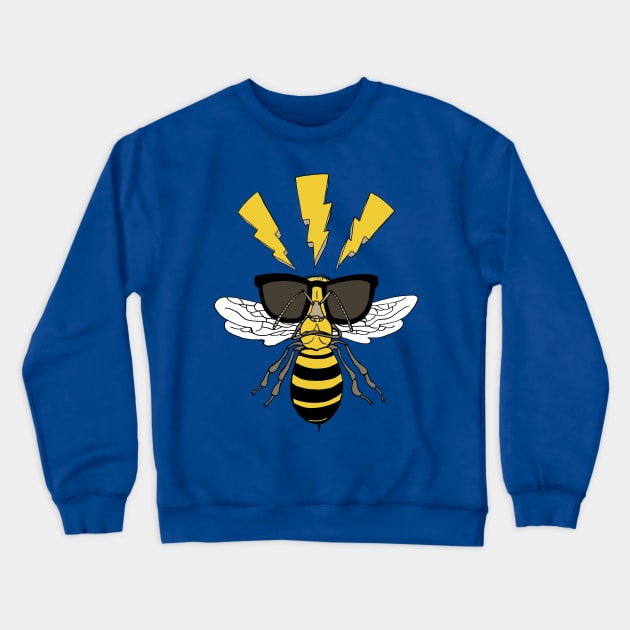 Angry bee artwork Crewneck Sweatshirt by frankymonty